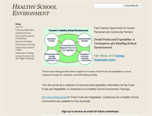 Tablet Screenshot of healthyschoolenvironment.org
